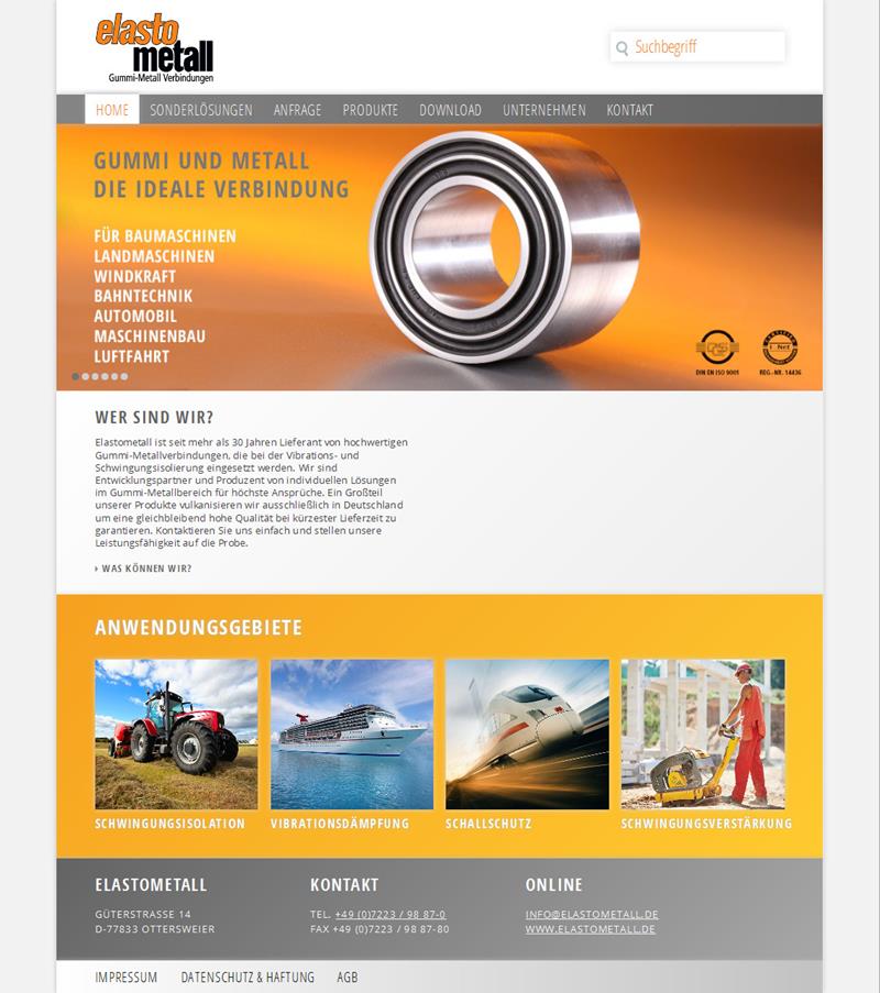 Elasto_Metall__Home__elastometall_-_Spezialist_fr_Gummi-Metall-Verbindungen_-_Lrmisolierung_-_Schwingungsisolierung